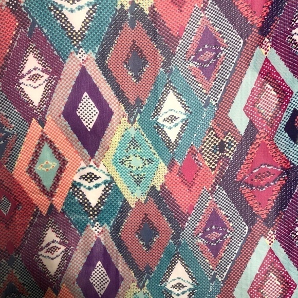 New - LULAROE Shirley Geometric Print Open Front Sheer Kimono - Size Small (0-8) - Picture 3 of 6